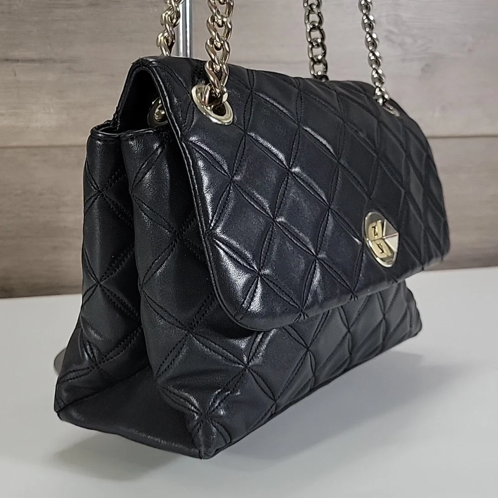 Kate Spade Black Quilted Leather Chain-Handle Shoulder Bag